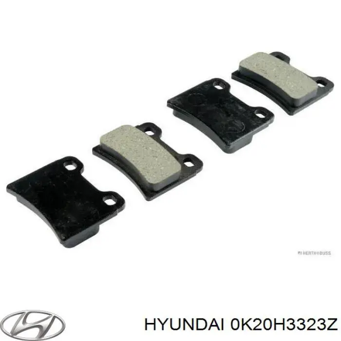 Купити 0K20H3323Z Hyundai/Kia Задні колодки