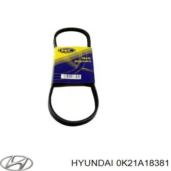 Ремінь кондиціонера Hyundai/Kia 0K21A18381
