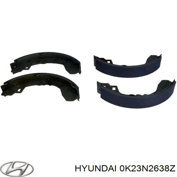 0K23N2638Z Hyundai/Kia Колодки гальмівні задні, барабанні