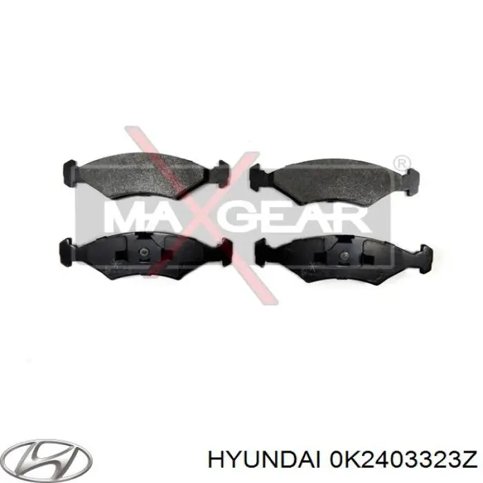 Гальмівні колодки Hyundai/Kia 0K2403323Z ціна, від 19.29 USD