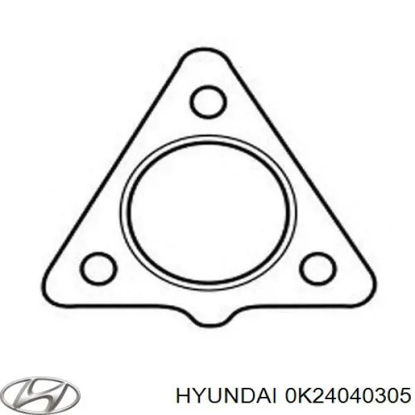 Прокладка глушника 0K24040305 Hyundai/Kia