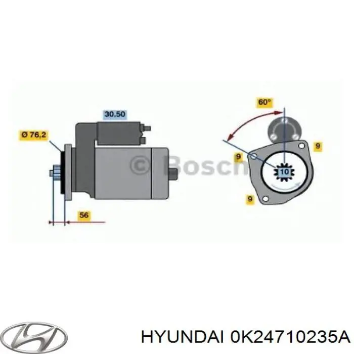 Прокладка клапанної кришки двигуна 0K24710235A Hyundai/Kia