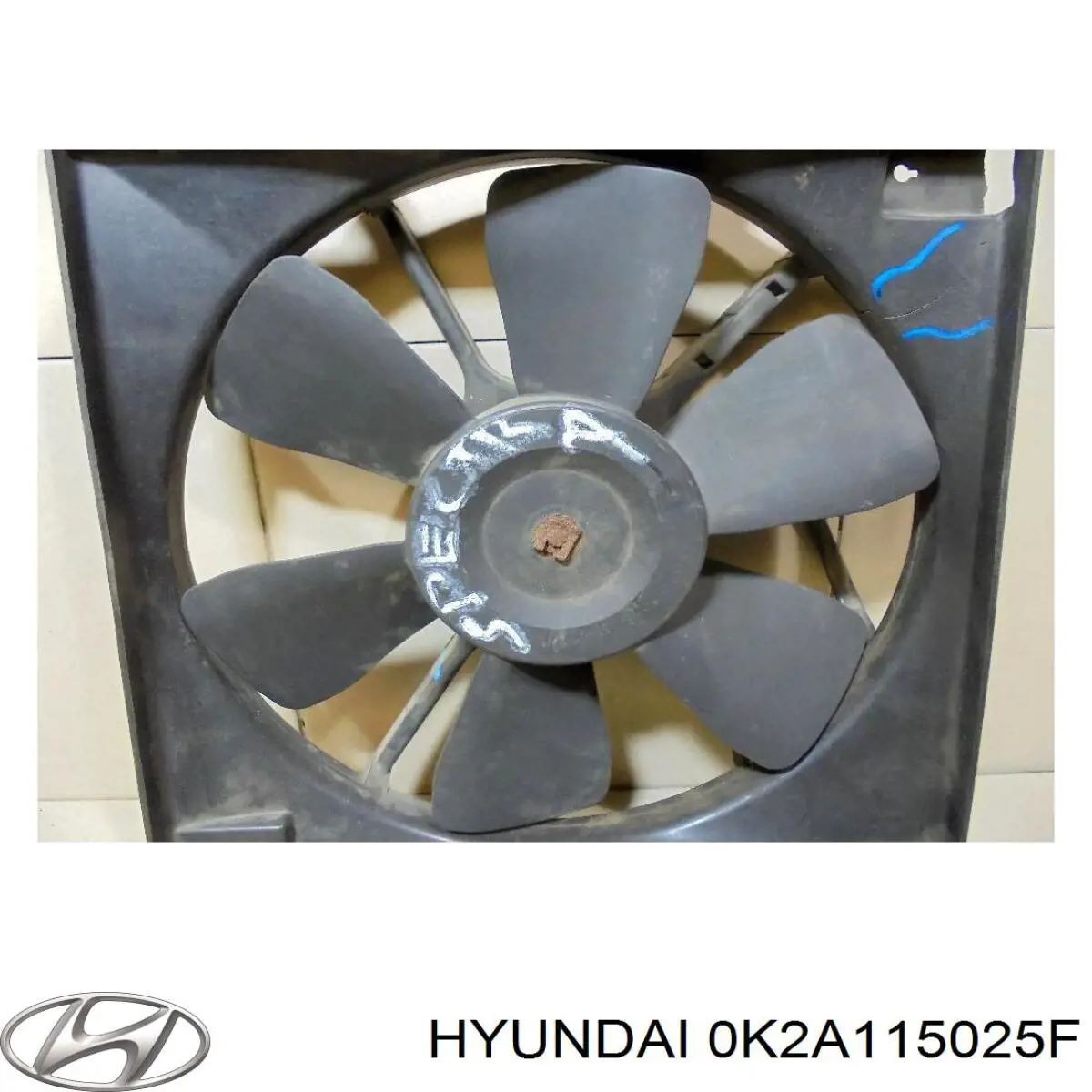 Купити 0K2A115025F Hyundai/Kia Дифузор радіатора охолодження, в зборі з двигуном і крильчаткою