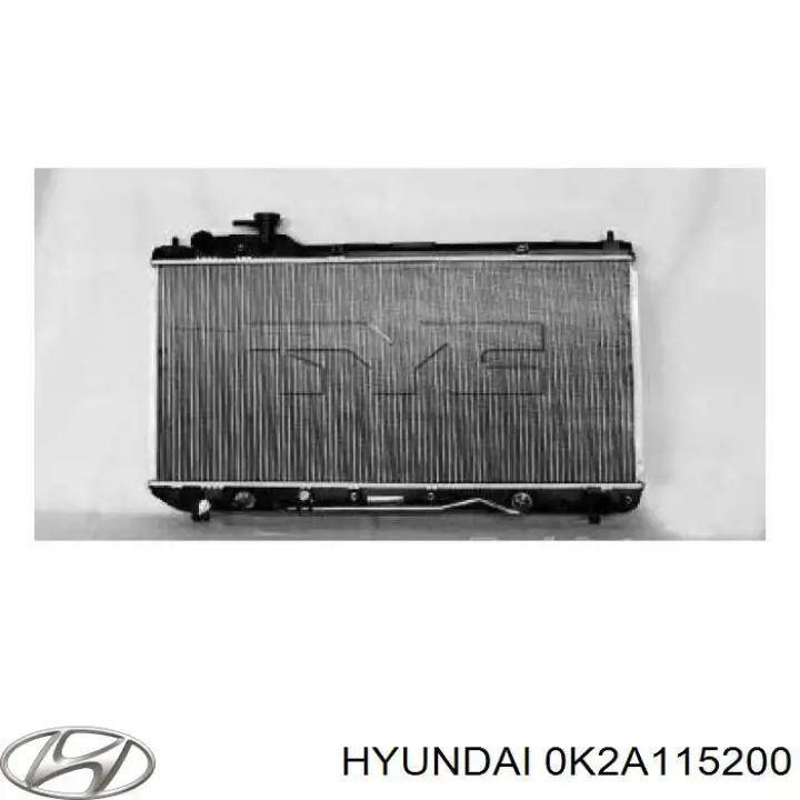 Радіатор 0K2A115200 Hyundai/Kia