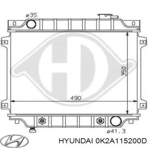 Радіатор основний Hyundai/Kia 0K2A115200D ціна, від 69.87 USD