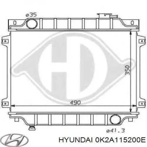 Радіатор основний Hyundai/Kia 0K2A115200E ціна, від 71.83 USD