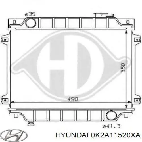 Радіатор основний Hyundai/Kia 0K2A11520XA ціна, від 141.98 USD