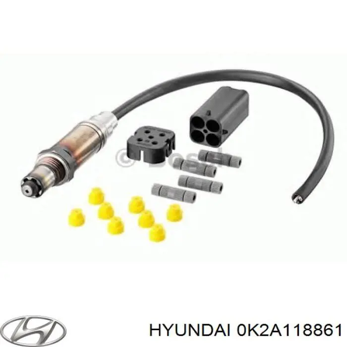 0K2A118861 Hyundai/Kia лямбдазонд, датчик кисню