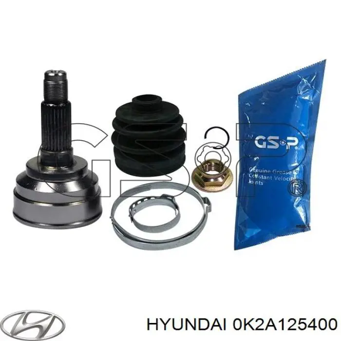Піввісь передня, права Hyundai/Kia 0K2A125400 ціна, від 22.40 USD