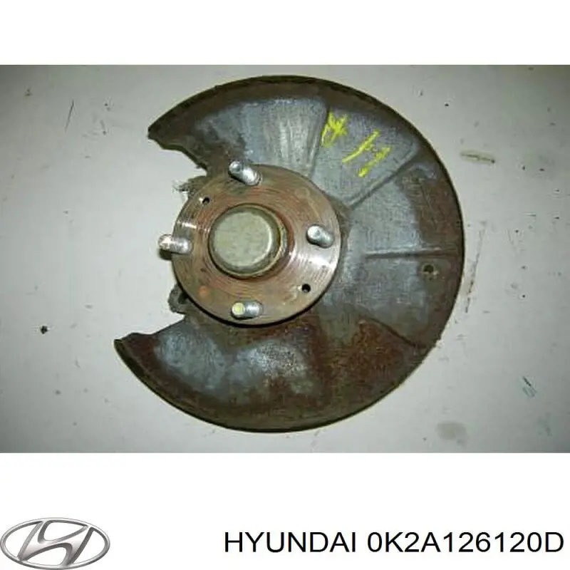 0K2A126120D Hyundai/Kia Цапфа поворотна ліва