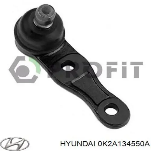 Купити 0K2A134550A Hyundai/Kia Кульова опора, нижня