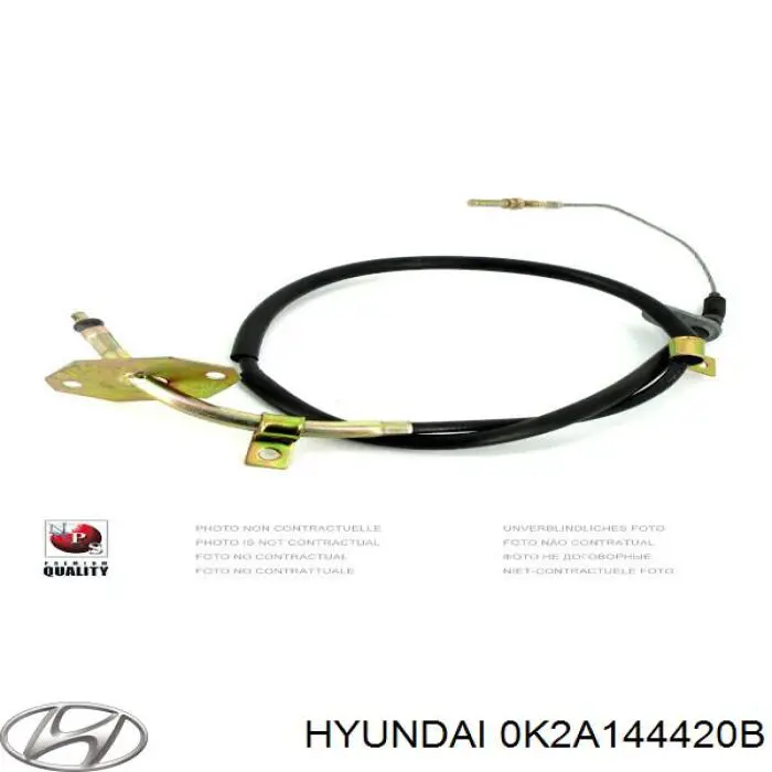 0K2A144420B Hyundai/Kia трос ручного гальма задній, лівий
