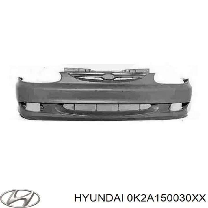 0K2B150031 Hyundai/Kia бампер передній