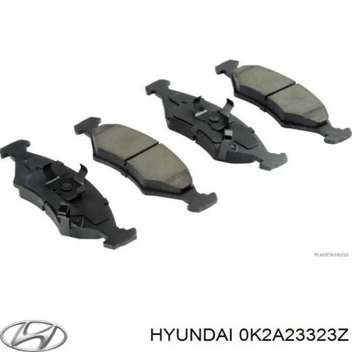 Колодки гальмівні передні, дискові 0K2A23323Z Hyundai/Kia