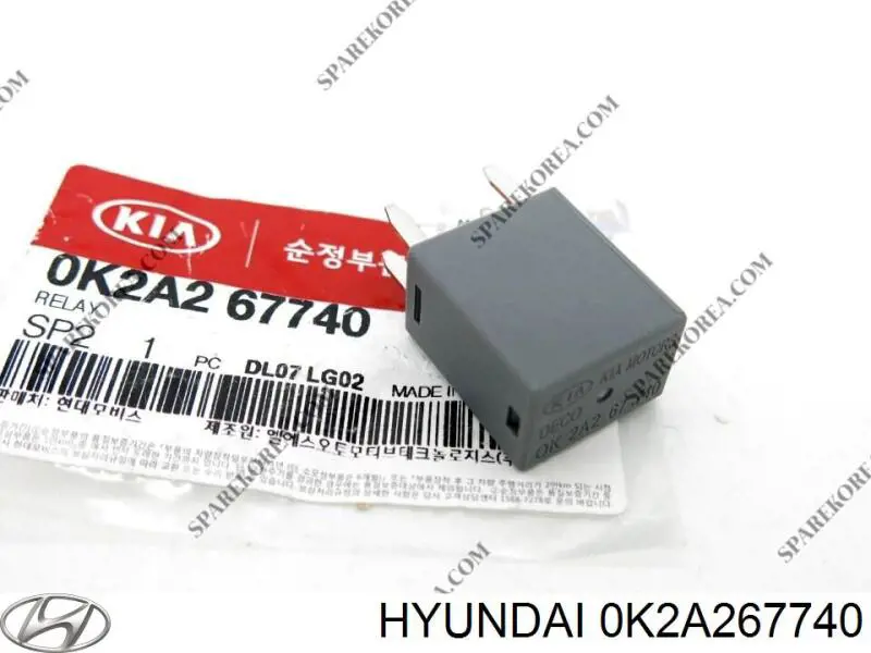 0K2A267740 Hyundai/Kia блок реле
