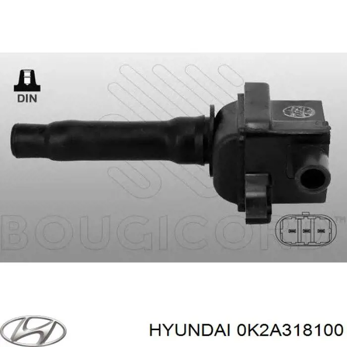 Котушка запалювання Hyundai/Kia 0K2A318100 ціна, від 19.02 USD