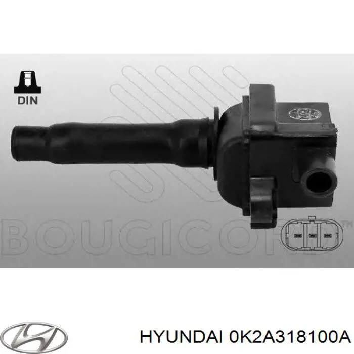 Купити 0K2A318100A Hyundai/Kia Котушка запалювання