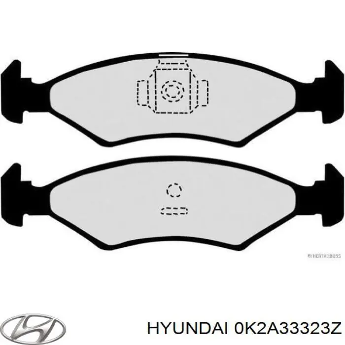 Купити 0K2A33323Z Hyundai/Kia Колодки гальмівні передні, дискові