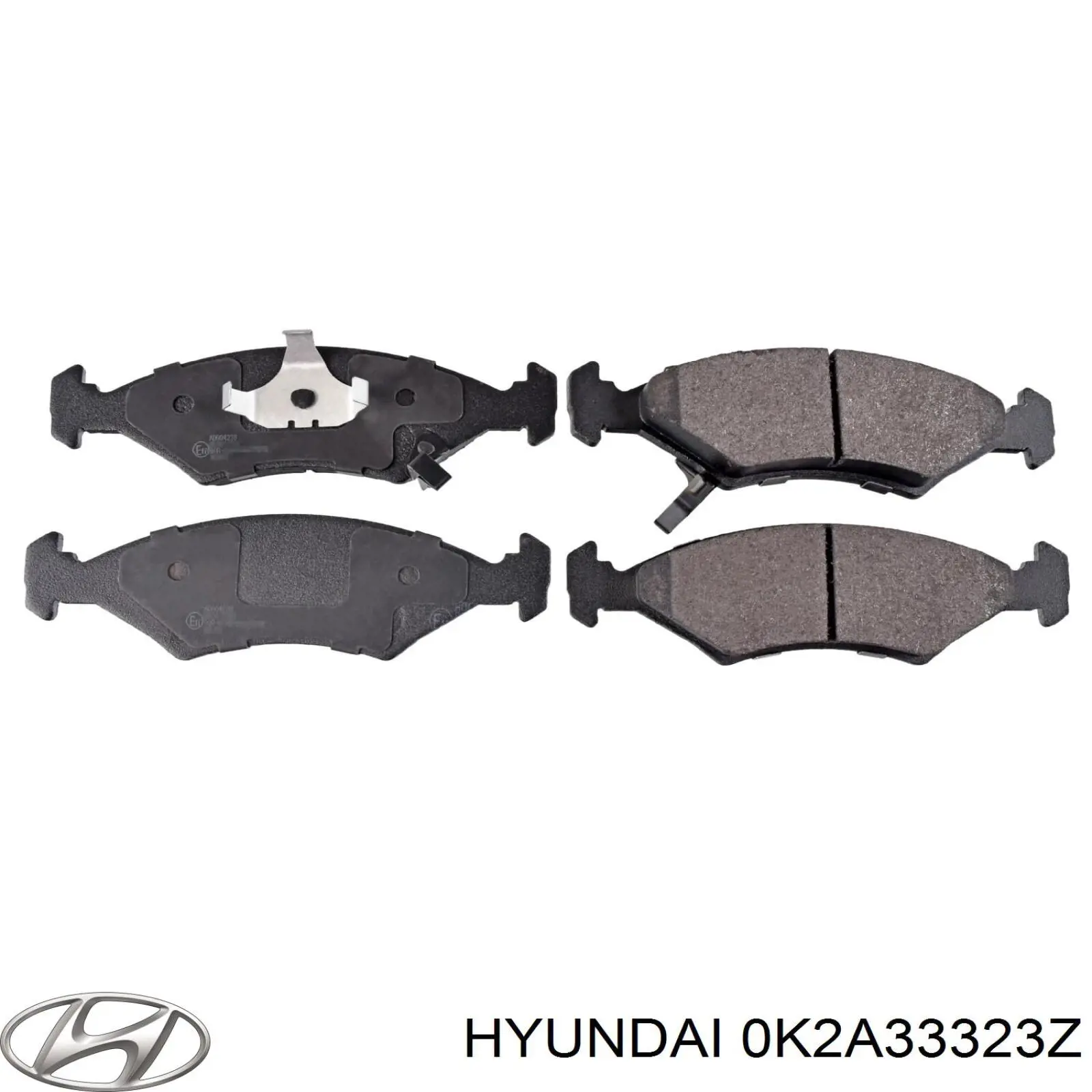 Колодки гальмівні передні, дискові 0K2A33323Z Hyundai/Kia