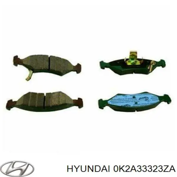 Купити 0K2A33323ZA Hyundai/Kia Колодки гальмівні передні, дискові