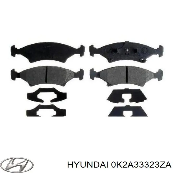 Гальмівні колодки Hyundai/Kia 0K2A33323ZA ціна, від 18.47 USD