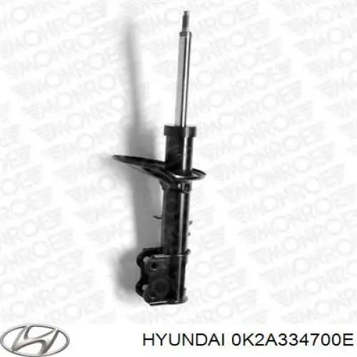 0K2A334700E Hyundai/Kia амортизатор передній, правий