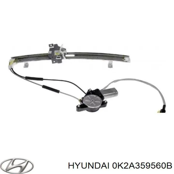 Склопідйомник з електродвигуном Hyundai/Kia 0K2A259560B ціна, від 170.34 USD