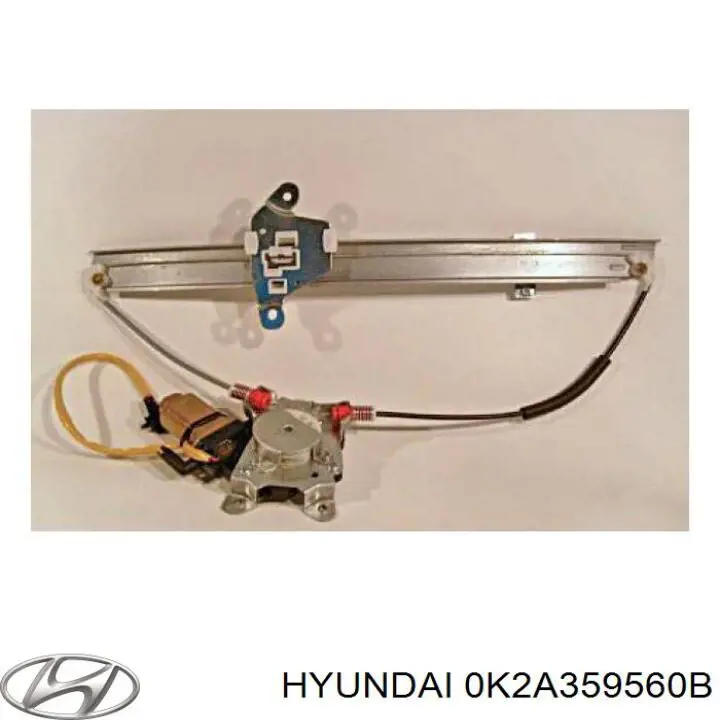 Механізм склопідіймача двері передньої, лівої 0K2A359560B Hyundai/Kia