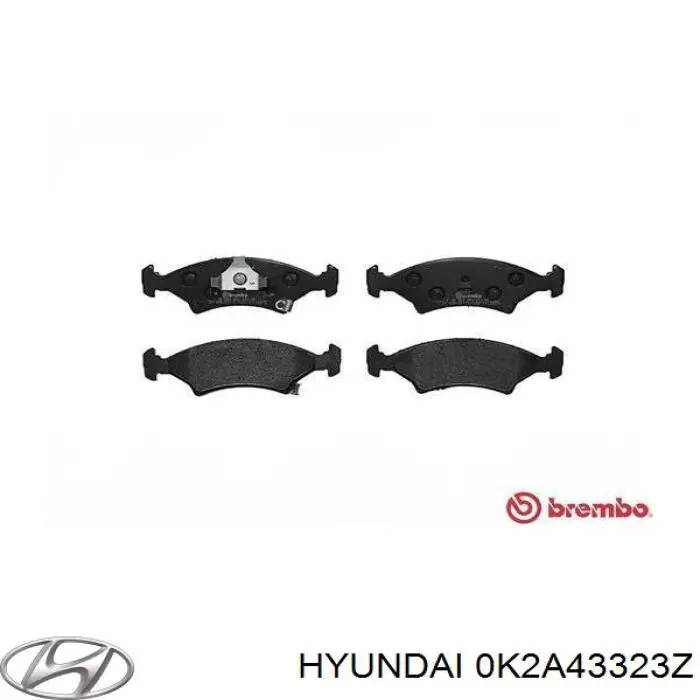 0K2A43323Z Hyundai/Kia Передні гальмівні колодки