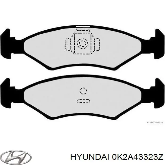 Купити 0K2A43323Z Hyundai/Kia Колодки гальмівні передні, дискові