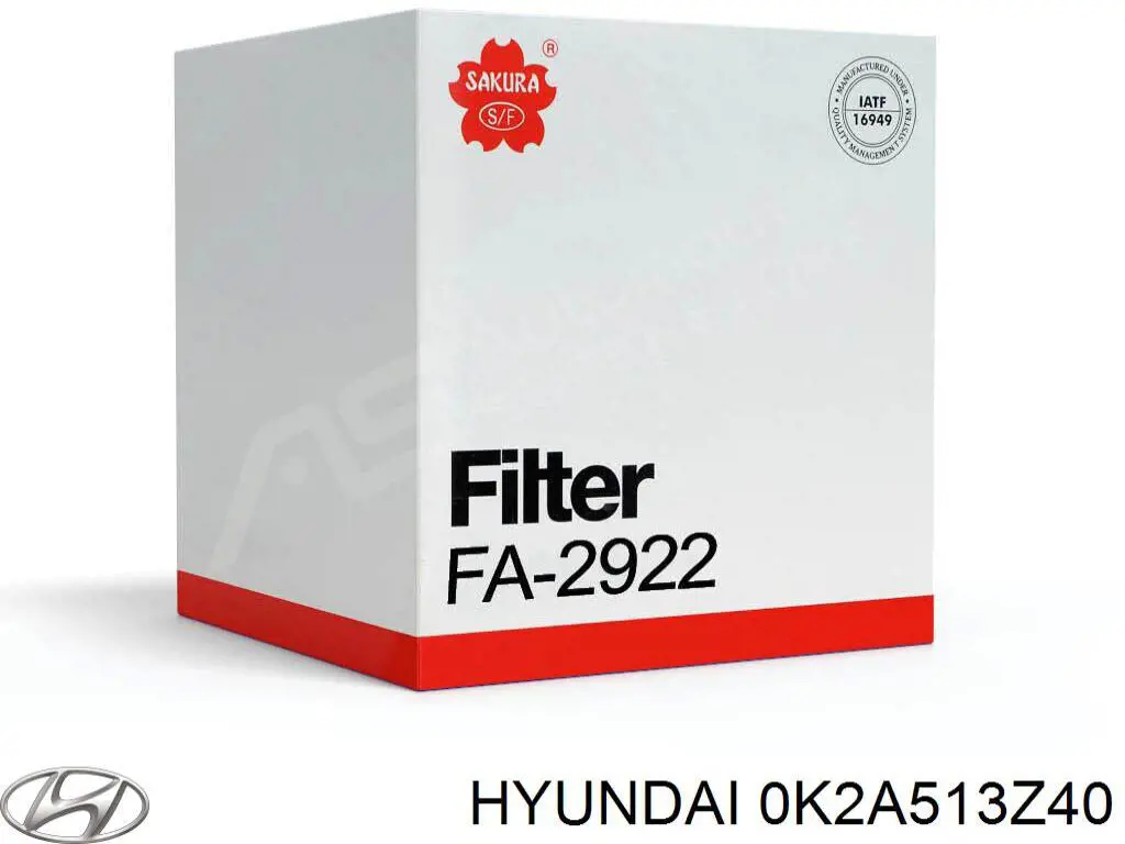 Повітряний фільтр 0K2A513Z40 Hyundai/Kia