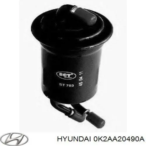 Фільтр паливний 0K2AA20490A Hyundai/Kia