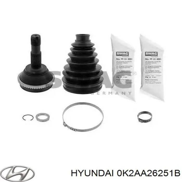 0K2AA26251B Hyundai/Kia Дискові гальма