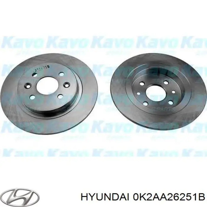 Задні дискові гальма Hyundai/Kia 0K2AA26251B ціна, від 23.11 USD