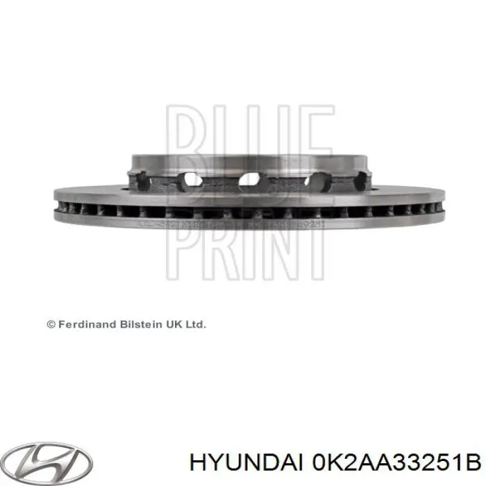 0K2AA33251B Hyundai/Kia Гальмо дискове переднє