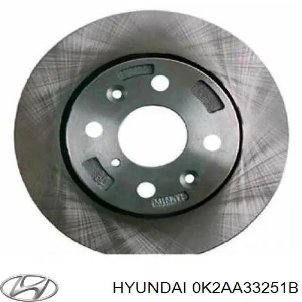 Диск переднього гальма Hyundai/Kia 0K2AA33251B ціна, від 20.55 USD