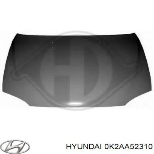 Капот Hyundai/Kia 0K2AA52310 ціна, від 22.76 USD