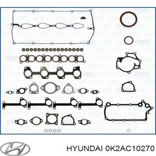 0K2A310270 Hyundai/Kia комплект прокладок двигуна, верхній