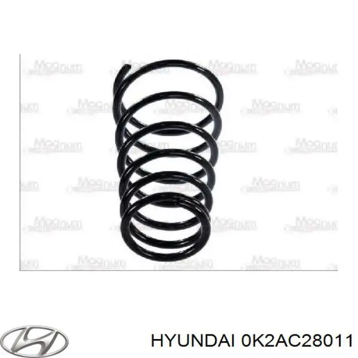 0K2AC28011 Hyundai/Kia Пружина підвіски задня