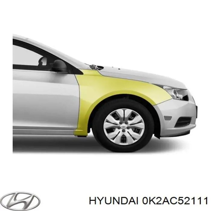 Крило переднє праве Hyundai/Kia 0K2AC52111 ціна, від  USD