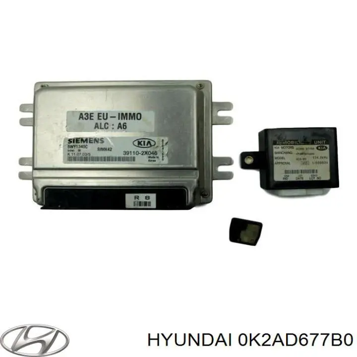0K2AD677B0 Hyundai/Kia Іммобілайзер