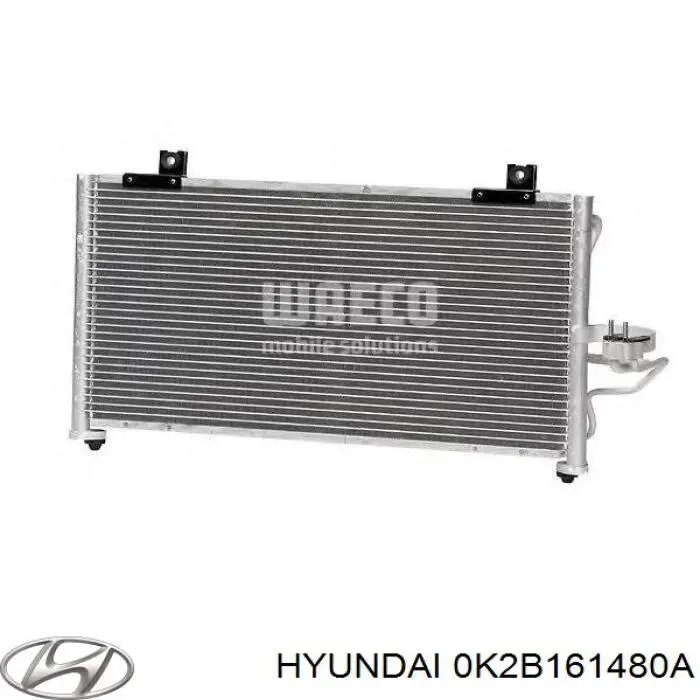 0K2B161480A Hyundai/Kia радіатор кондиціонера