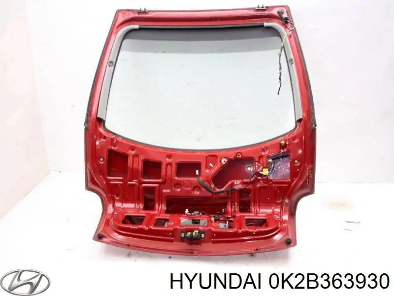 0K2B363930 Hyundai/Kia скло заднє, 3/5-й двері (ляди)