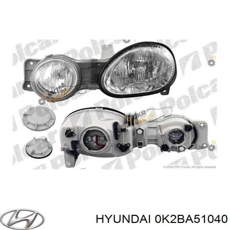 Купити 0K2BA51040 Hyundai/Kia Основна фара в зборі ліва