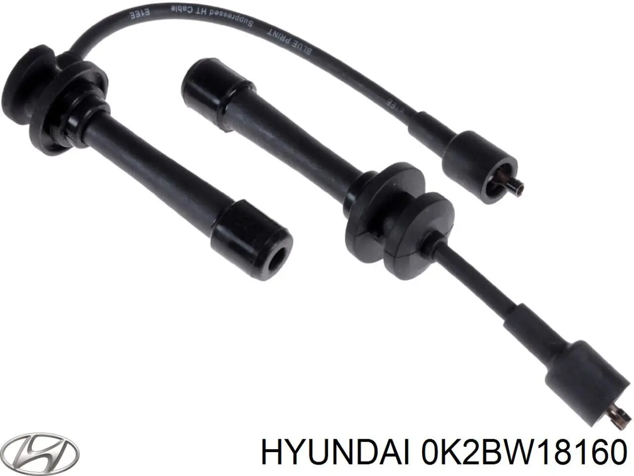 0K2BW18160 Hyundai/Kia кабель високовольтний, циліндр №1, 4