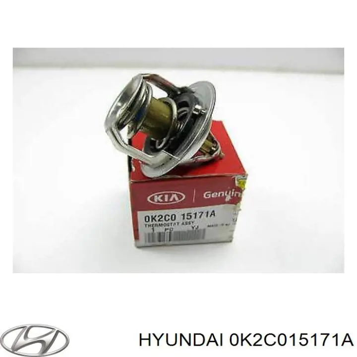 Купити 0K2C015171A Hyundai/Kia Термостат в корпусі