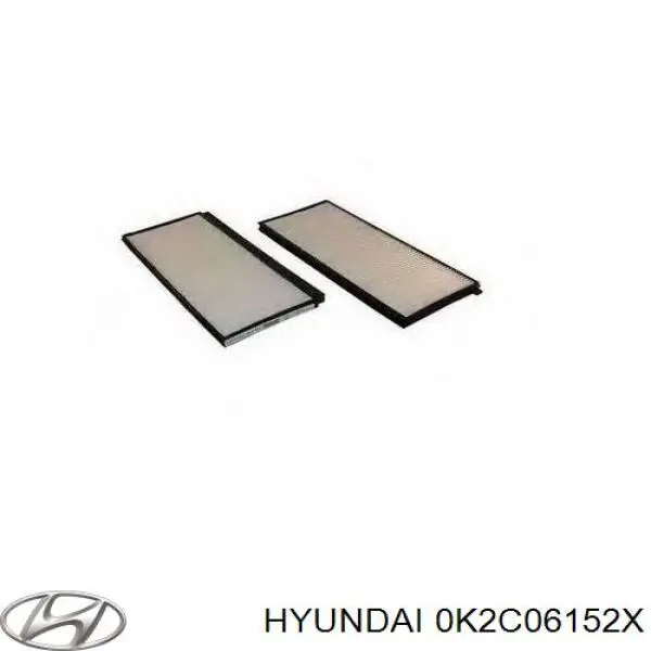 Фільтр повітряний обігрівача Hyundai/Kia 0K2C06152X ціна, від 6.51 USD