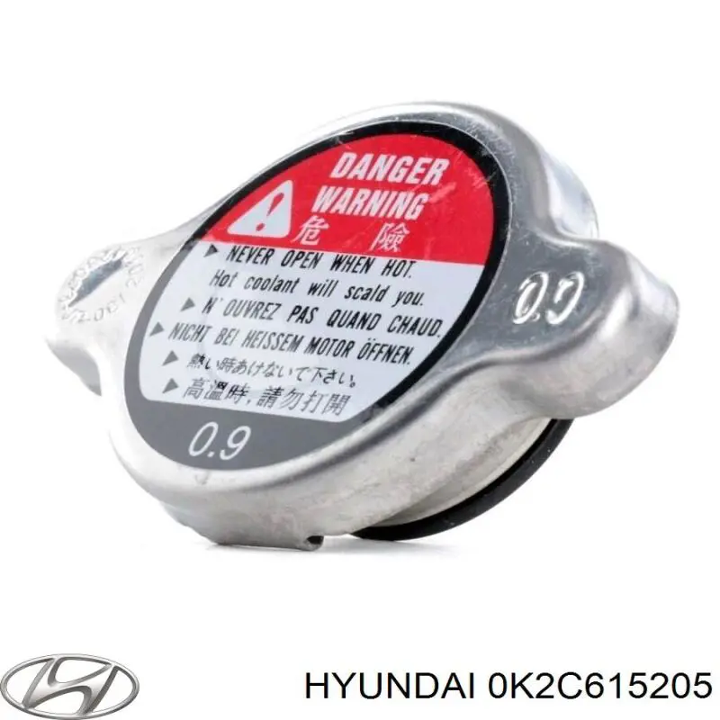 0K2C615205 Hyundai/Kia кришка/пробка радіатора