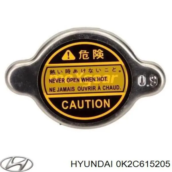 Кришка бачка радіатора Hyundai/Kia 0K2C615205 ціна, від 4.19 USD