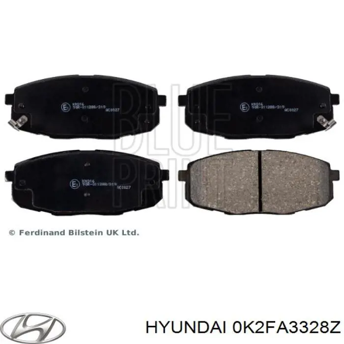 Гальмівні колодки Hyundai/Kia 0K2FA3328Z ціна, від 18.38 USD
